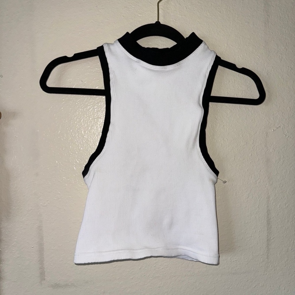 White and Black Women's tank Top free people movement